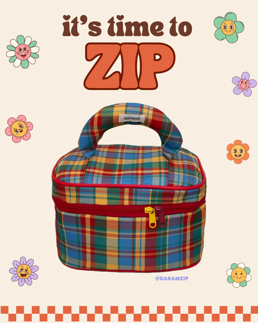 Tartan Zip Box