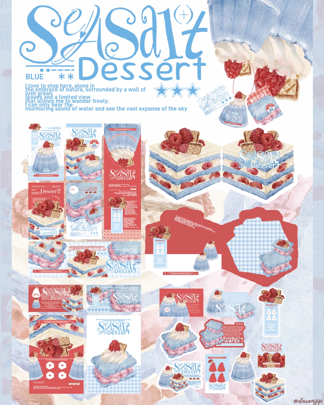 Salted Berry Stationery Kit